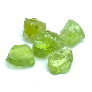 Facet Rough Precious Apple Greenish Peridots