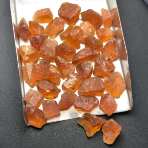Facet Rough Precious Hessonite Garnet