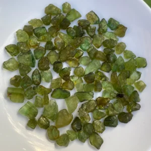 Natural Chrome Tourmaline Rough Lot – Cutting Grade